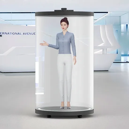 Digital Human Hologram Touch Screen Display